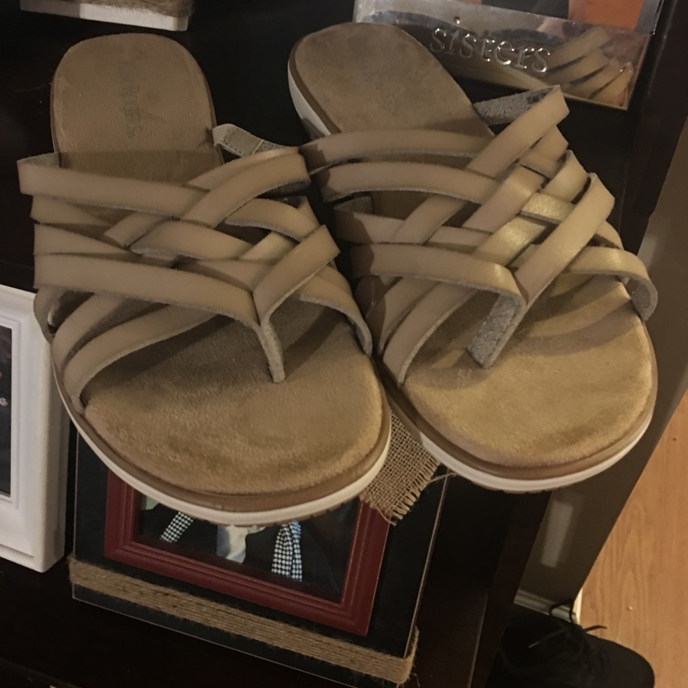 Tan sandals